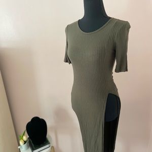 Long side slit t shirt